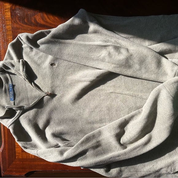 Polo Ralph Lauren Tan Quarter Zip Vintage Sweater - Picture 1 of 2